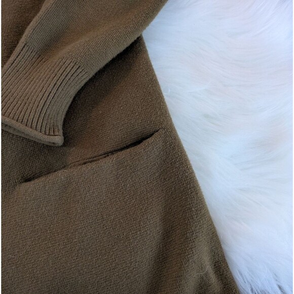 MADEWELL Miller Oversized Button Grandpa Cardigan S Small Olive Green Brown - Picture 5 of 6